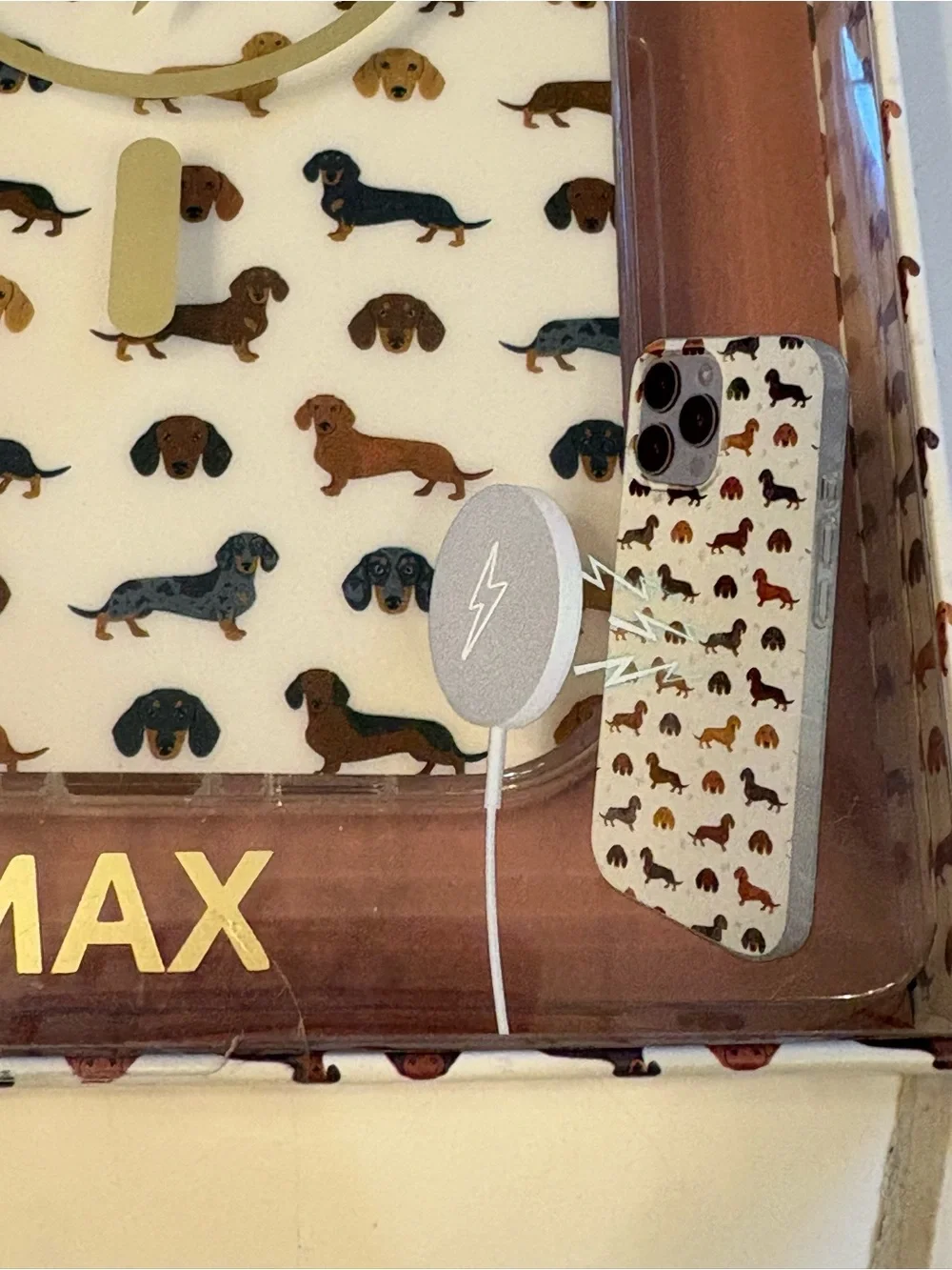 XO Poppy Dachshund iPhone 16 Pro Max Viral Phone Case. New In Box